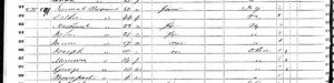 1850 Census Samuel Bivins Mahaska, Iowa