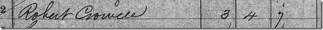 1861 Canada Census Crowell pg1