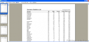 RootsMagic surname report