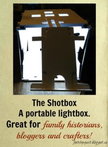 The Shotbox A Portable Lightbox In My Genealogy Tools – Review